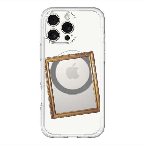 スリムプロテクションプレミアムケース with MagSafe［ Photo Frame - White ］