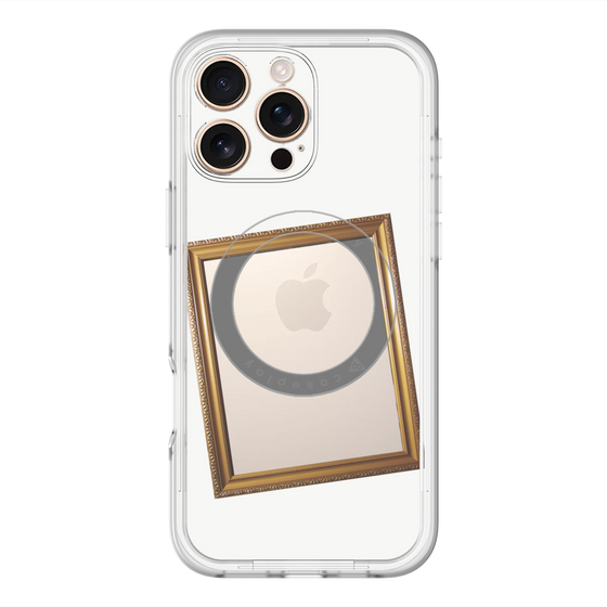 スリムプロテクションプレミアムケース with MagSafe［ Photo Frame - White ］