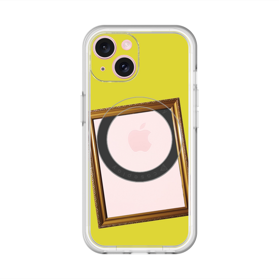 スリムプロテクションプレミアムケース with MagSafe［ Photo Frame - Yellow ］