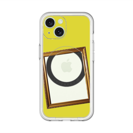 スリムプロテクションプレミアムケース with MagSafe［ Photo Frame - Yellow ］