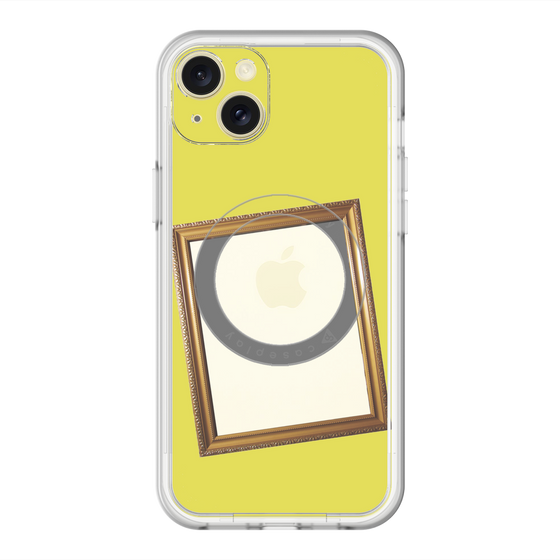 スリムプロテクションプレミアムケース with MagSafe［ Photo Frame - Yellow ］