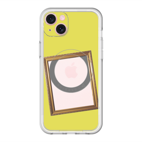 スリムプロテクションプレミアムケース with MagSafe［ Photo Frame - Yellow ］