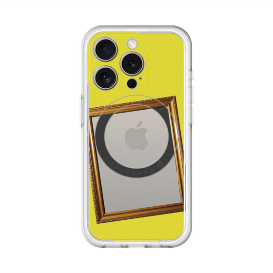 スリムプロテクションプレミアムケース with MagSafe［ Photo Frame - Yellow ］
