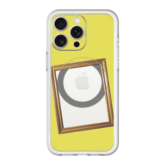 スリムプロテクションプレミアムケース with MagSafe［ Photo Frame - Yellow ］