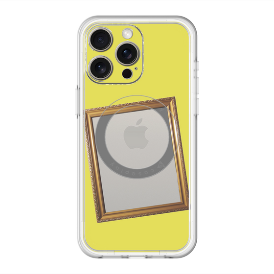 スリムプロテクションプレミアムケース with MagSafe［ Photo Frame - Yellow ］