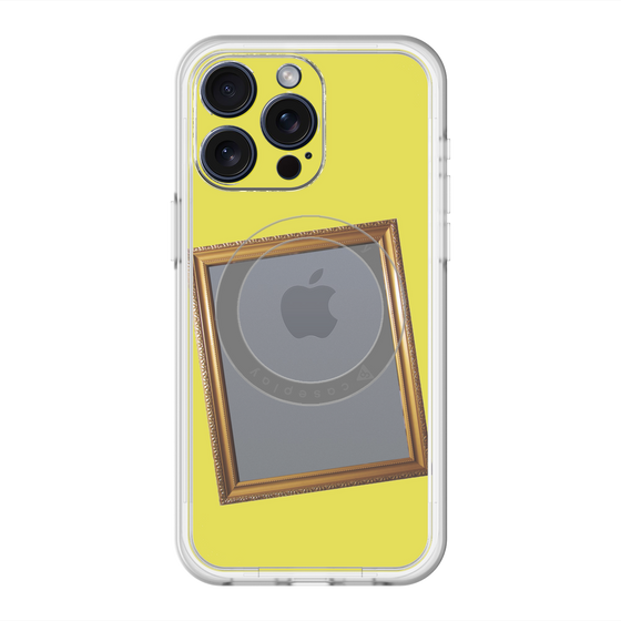 スリムプロテクションプレミアムケース with MagSafe［ Photo Frame - Yellow ］