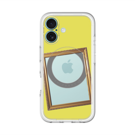 スリムプロテクションプレミアムケース with MagSafe［ Photo Frame - Yellow ］