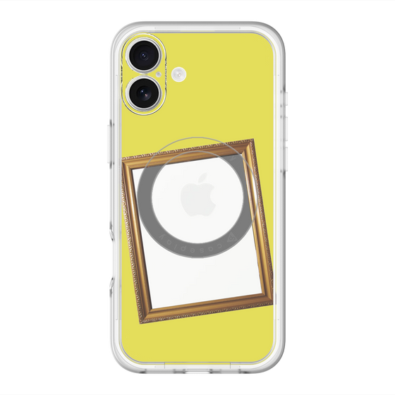 スリムプロテクションプレミアムケース with MagSafe［ Photo Frame - Yellow ］