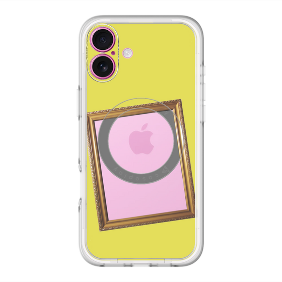 スリムプロテクションプレミアムケース with MagSafe［ Photo Frame - Yellow ］