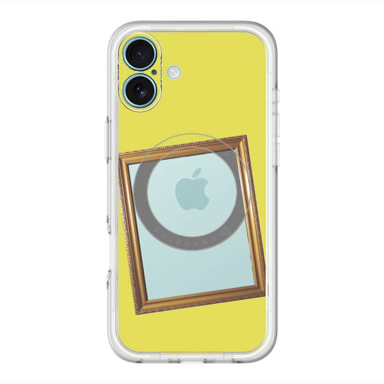 スリムプロテクションプレミアムケース with MagSafe［ Photo Frame - Yellow ］