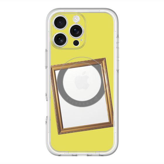 スリムプロテクションプレミアムケース with MagSafe［ Photo Frame - Yellow ］