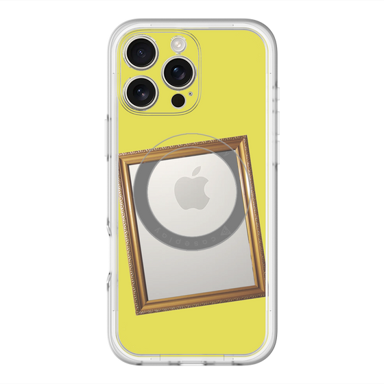 スリムプロテクションプレミアムケース with MagSafe［ Photo Frame - Yellow ］