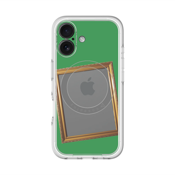 スリムプロテクションプレミアムケース with MagSafe［ Photo Frame - Green ］