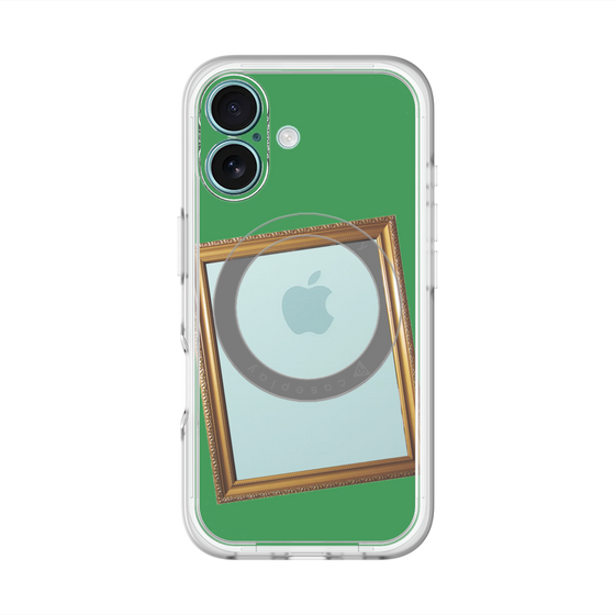 スリムプロテクションプレミアムケース with MagSafe［ Photo Frame - Green ］