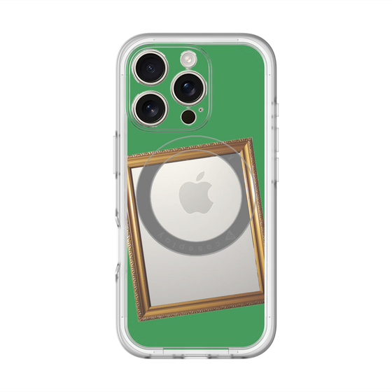 スリムプロテクションプレミアムケース with MagSafe［ Photo Frame - Green ］