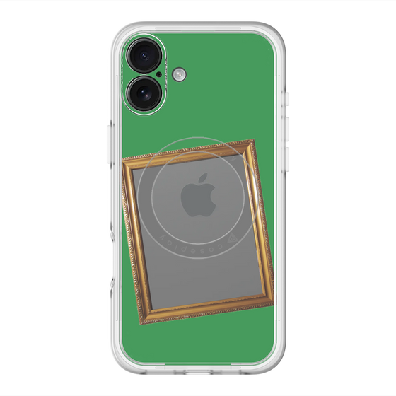 スリムプロテクションプレミアムケース with MagSafe［ Photo Frame - Green ］