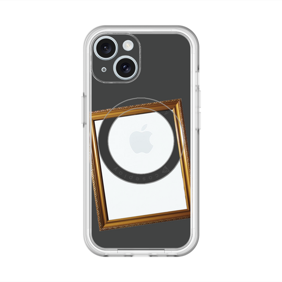 スリムプロテクションプレミアムケース with MagSafe［ Photo Frame - Gray ］
