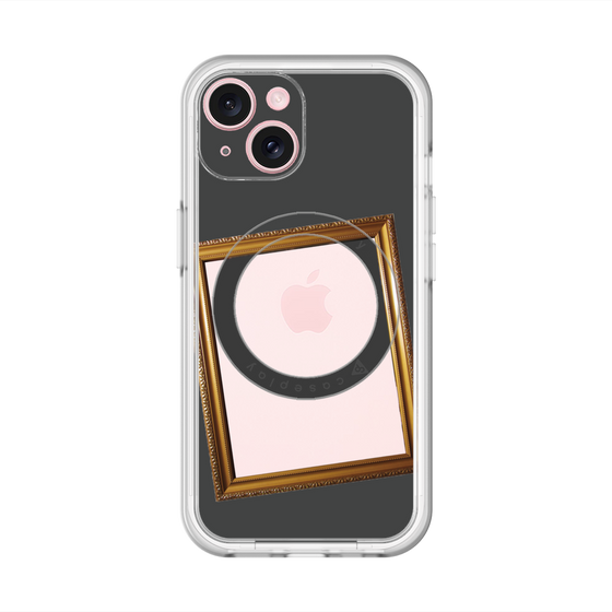 スリムプロテクションプレミアムケース with MagSafe［ Photo Frame - Gray ］