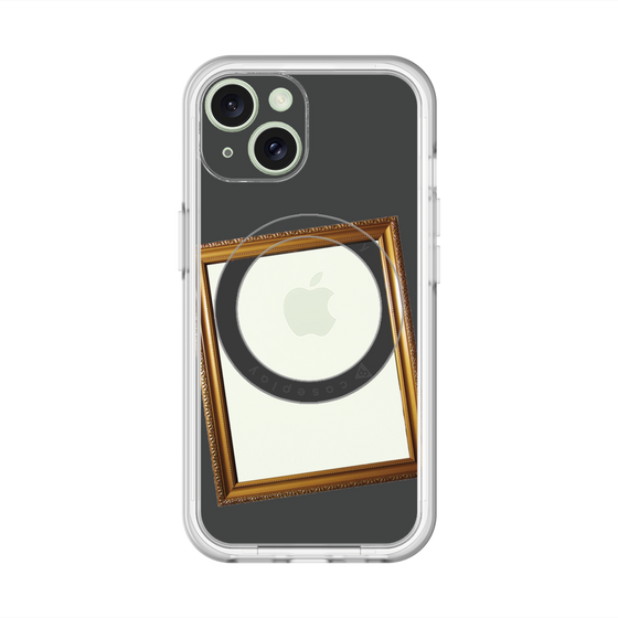 スリムプロテクションプレミアムケース with MagSafe［ Photo Frame - Gray ］