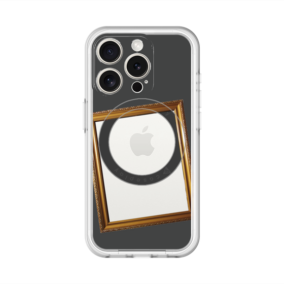 スリムプロテクションプレミアムケース with MagSafe［ Photo Frame - Gray ］