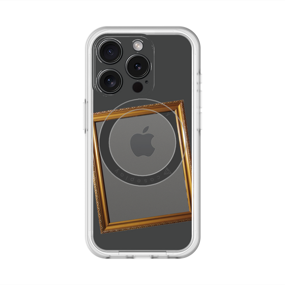 スリムプロテクションプレミアムケース with MagSafe［ Photo Frame - Gray ］