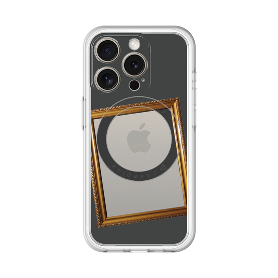 スリムプロテクションプレミアムケース with MagSafe［ Photo Frame - Gray ］