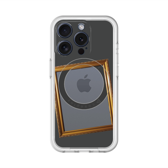 スリムプロテクションプレミアムケース with MagSafe［ Photo Frame - Gray ］