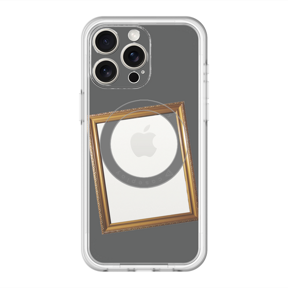 スリムプロテクションプレミアムケース with MagSafe［ Photo Frame - Gray ］