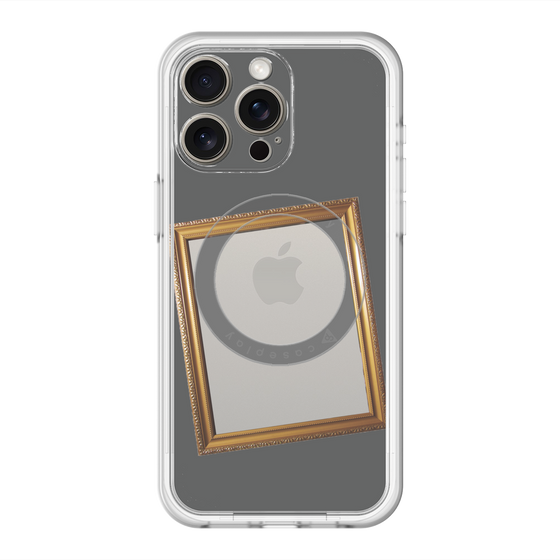 スリムプロテクションプレミアムケース with MagSafe［ Photo Frame - Gray ］