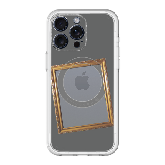 スリムプロテクションプレミアムケース with MagSafe［ Photo Frame - Gray ］