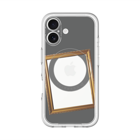 スリムプロテクションプレミアムケース with MagSafe［ Photo Frame - Gray ］