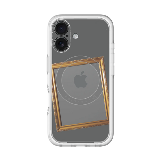 スリムプロテクションプレミアムケース with MagSafe［ Photo Frame - Gray ］
