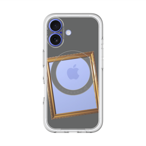 スリムプロテクションプレミアムケース with MagSafe［ Photo Frame - Gray ］