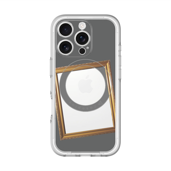 スリムプロテクションプレミアムケース with MagSafe［ Photo Frame - Gray ］