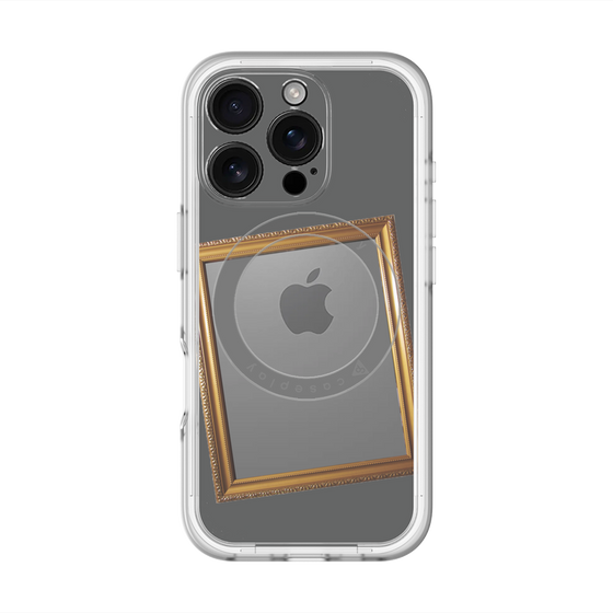 スリムプロテクションプレミアムケース with MagSafe［ Photo Frame - Gray ］