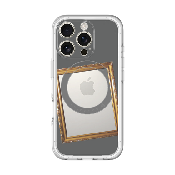 スリムプロテクションプレミアムケース with MagSafe［ Photo Frame - Gray ］