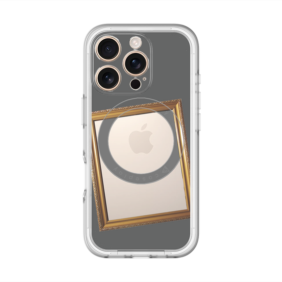 スリムプロテクションプレミアムケース with MagSafe［ Photo Frame - Gray ］