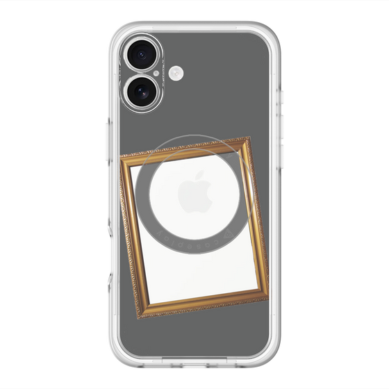 スリムプロテクションプレミアムケース with MagSafe［ Photo Frame - Gray ］