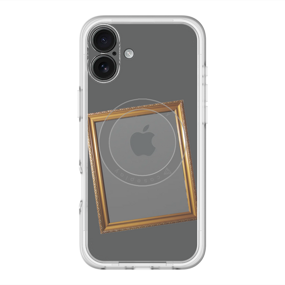 スリムプロテクションプレミアムケース with MagSafe［ Photo Frame - Gray ］