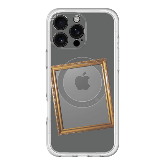 スリムプロテクションプレミアムケース with MagSafe［ Photo Frame - Gray ］