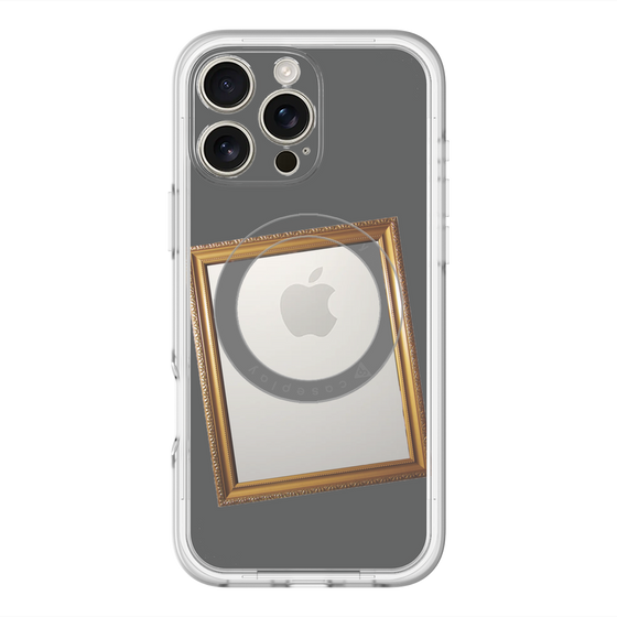 スリムプロテクションプレミアムケース with MagSafe［ Photo Frame - Gray ］