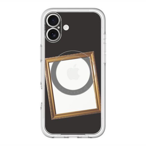 スリムプロテクションプレミアムケース with MagSafe［ Photo Frame - Black ］