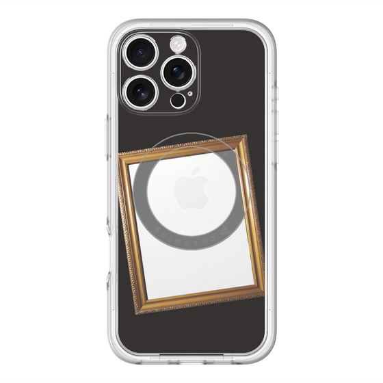 スリムプロテクションプレミアムケース with MagSafe［ Photo Frame - Black ］
