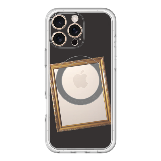 スリムプロテクションプレミアムケース with MagSafe［ Photo Frame - Black ］