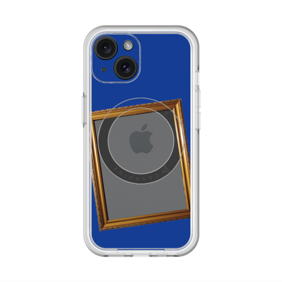 スリムプロテクションプレミアムケース with MagSafe［ Photo Frame - Blue ］