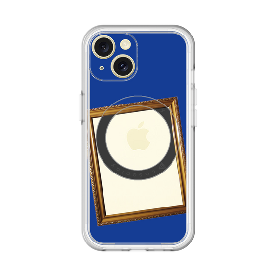 スリムプロテクションプレミアムケース with MagSafe［ Photo Frame - Blue ］