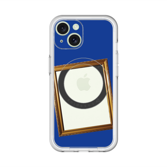 スリムプロテクションプレミアムケース with MagSafe［ Photo Frame - Blue ］
