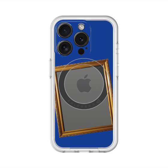 スリムプロテクションプレミアムケース with MagSafe［ Photo Frame - Blue ］