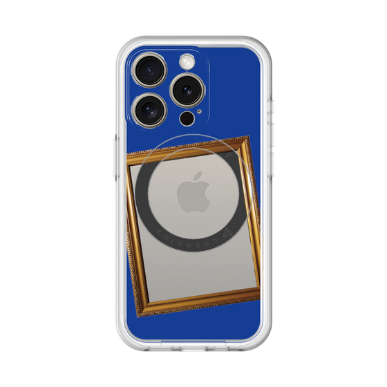 スリムプロテクションプレミアムケース with MagSafe［ Photo Frame - Blue ］