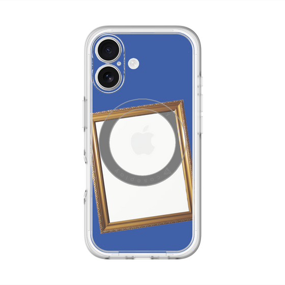 スリムプロテクションプレミアムケース with MagSafe［ Photo Frame - Blue ］